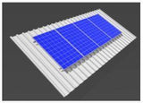 Solar Mount 4 X 60 / 72 Cell Portrait Orientation onto Thatched / Harvey Tile Pitched Roof