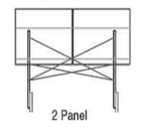 Solar Ground Mount Structure 2 X 60 Cell / 72 Cell Portrait Orientation