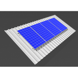 Solar Mount 4 X 60 / 72 Cell Portrait Orientation onto Angled IBR Roof