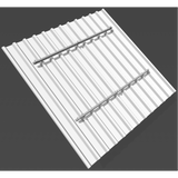 Solar Mount 4 X 60 / 72 Cell Portrait Orientation onto Thatched / Harvey Tile Pitched Roof